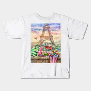 Paris France Kids T-Shirt
